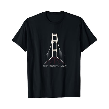 Michigan'S Mackinac Bridge - The Mighty Mac T-Shirt