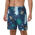 thumbnail image 2 of Gaeub Alpaca Astronaut in Space Mens Swim Trunks Stretch Beach Shorts Quick Dry for Men Swim Shorts Swimwear with Pockets- XX-Large, 2 of 9