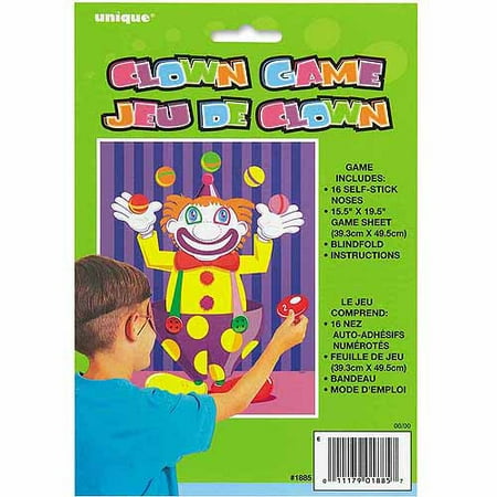 Pin the Nose on the Clown Party Game