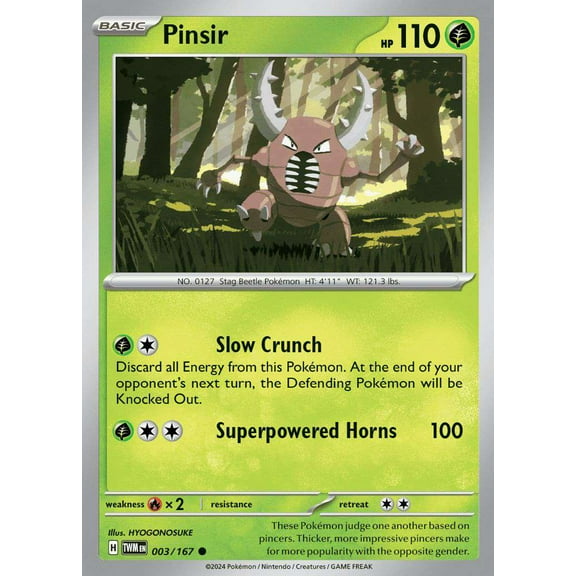 Pokemon Scarlet & Violet Twilight Masquerade Common Pinsir #3