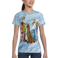 thumbnail image 4 of Scooby Doo Teen T-Shirt Crewneck Short Sleeve Double-Sided Print Summer Tee Shirts Top For Youth Boys Girls Children X-Small, 4 of 7