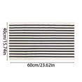 thumbnail image 2 of 40x60cm Stripe Area Rug Soft Modern Striped Rug Easy Clean Decorative Floor Mat for Living Room Bedroom, 2 of 3