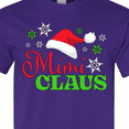 thumbnail image 4 of Inktastic Mimi Claus with Christmas Santa Hat and Snowflakes T-Shirt, 4 of 5