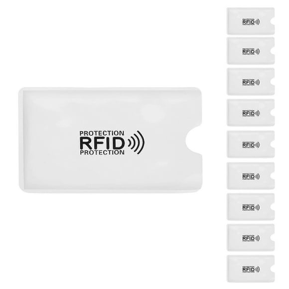 10pcs aluminum foil anti-degaussing card cover RFID shielding bag NFC credit card anti-theft brush I