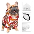 thumbnail image 3 of Xecao Red Lobster Pattern Sweatshirts Winter Pet Dog Hoodie Puppy Coat Dog Sweaters Dog Clothes with Hat Dog Clothes Costume Outfit,Small Pets Wear-Medium, 3 of 7
