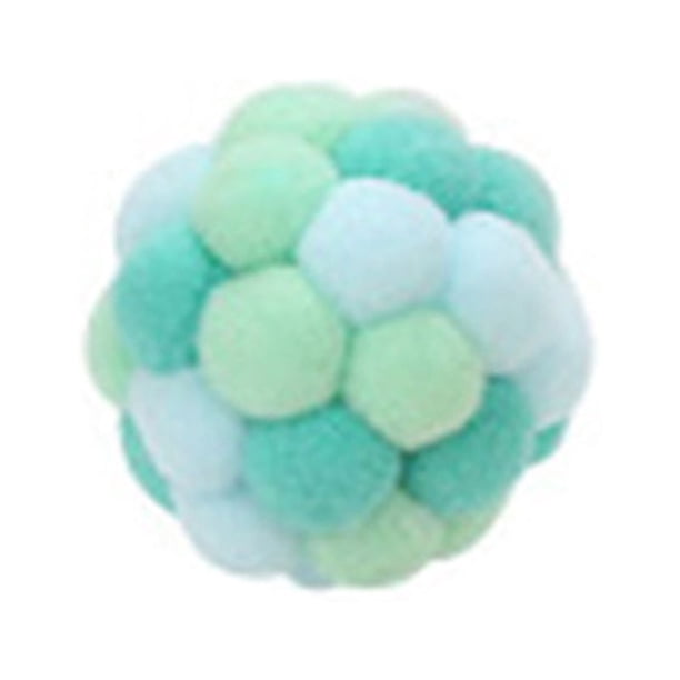 Juego de 3 pelotas de peluche para gatos (3 colores), juguetes para gatos, pelotas para gatos, juguetes interactivos para mascotas, juguetes para gatitos, juegos, alivio del estrés, ejercicio