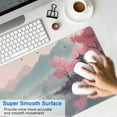 thumbnail image 4 of Rectangle Ink Painting Cherry Blossom Scenery Mouse Mat, Japanese Cherry Blossom Large Non-Slip Rubber Gaming Mouse Pad with Stitched Edges, Office Mouse Pad for Women Men Kids, 31.5x11.8in, 4 of 7