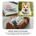 thumbnail image 5 of Vena For Apple AirTag Holder Pet, AirTag Keychain Silicone, AirTag Case Cover Carabiner For Dog Cat Collar Luggage Kids Elderly Backpack, Teal / Pink, 5 of 8