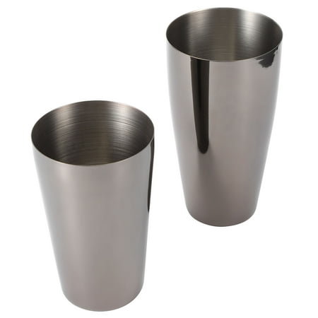 

Cocktail Shaker Set 304 Stainless Steel Wine Drink Mixer Party Bar Bartender AccessoryBlack 800/600ml