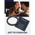 thumbnail image 2 of Bandmax 8MM Stainless Steel Cuban Chain Bracelets for Men Women Black Miami Curb Link Hand Chain Gift with Card To Your Man Boyfriend Valentine Father's Day Birthday, 2 of 8