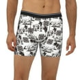 thumbnail image 2 of Men'S Boxer Briefs, Hawaiian Style Retro Soft And Breathable Mens Underwear Boxer Briefs With Widen Waist, 2 of 2