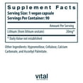 thumbnail image 2 of Lithium , 20 mg , 90 Vegan Capsules, Vital Nutrients, 2 of 8