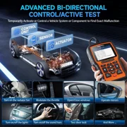 Foxwell NT510 Elite Car Scanner Bidirectional Control Test Diagnostic Tool OBDII Code Reader OBD2 Scanner Full System Full Maintenance Reset Automotive Scanner for All Cars EOBD OBD Scanner, BMW