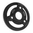 thumbnail image 1 of RC Steel Spur Gear, Stable Rolling Power Handling Capacity Robust 48P Steel Spur Gear Black Light Weight For 1/10 RC Car, 1 of 8