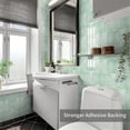 thumbnail image 4 of ABCISI 10 Sheets Subway Tile Peel and Stick Backsplash, 12”×12”Light Green Self Adhesive Wall Tiles Stick on Back Splash for Kitchen,Bathroom,Camper, Easy to Clean and Resistant to Water, Oil, Heat, 4 of 12