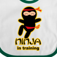 thumbnail image 4 of Inktastic Ninja in Training Boys or Girls Baby Bib, 4 of 4