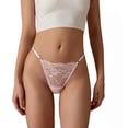 thumbnail image 4 of 6Pack Women Sexy Floral Y-Back G-String Panties Underwear Low Rise T-Back Underpants, 4 of 7
