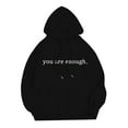 thumbnail image 2 of CONFREE Mens Hoodie Letter Prints Hoodies For Men Graphic Long Sleeve Casual Pullover Hooded Sweatshirts With Pockets, 2 of 8