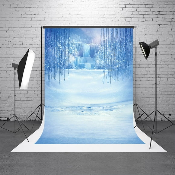 YUSDECOR 5X7ft Kids Photography Backdrops Snow Backdrop For Photography Background For Photo Studio