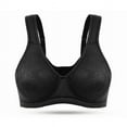 thumbnail image 3 of Wingslove Women's Full Coverage Wireless Support Non Padded Plus Size Minimizer Bra,Black 36G, 3 of 7
