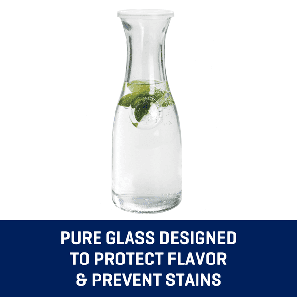 Anchor Hocking Glass Carafe with Lid, 1 Liter