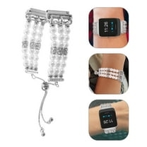 SEWCHICS Flexible Stainless Steel Watch Band for Women Smartwatches, Elegant Replacement Bracelet Strap