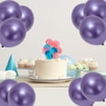 thumbnail image 4 of Unique Bargains 20 Pcs Durable Latex Party Balloons 10 In Helium Balloons Metallic Purple, 4 of 6