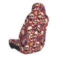 thumbnail image 2 of Honeii Skull record Guitar music Print Car Seat Cover,Car Interior Covers,Universal Fit Seat Protector, Compatible with Most Cars, SUVs, Trucks, and Vans, 2 of 5