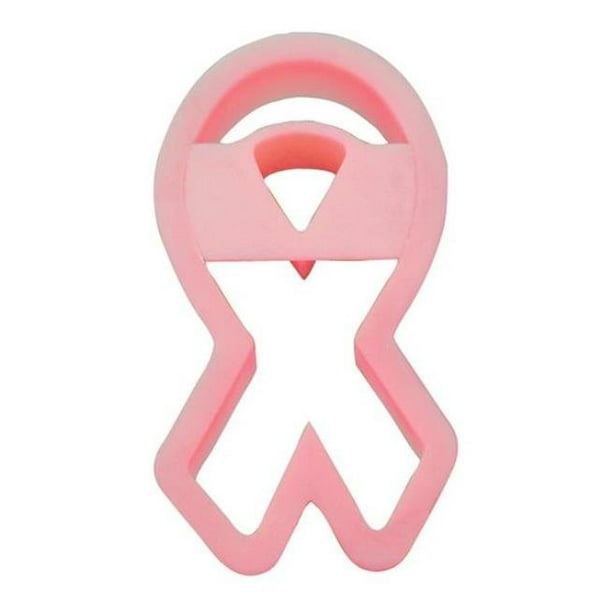 Fox Run Pink Ribbon Breast Cancer Awareness Plastic Cookie Cutter