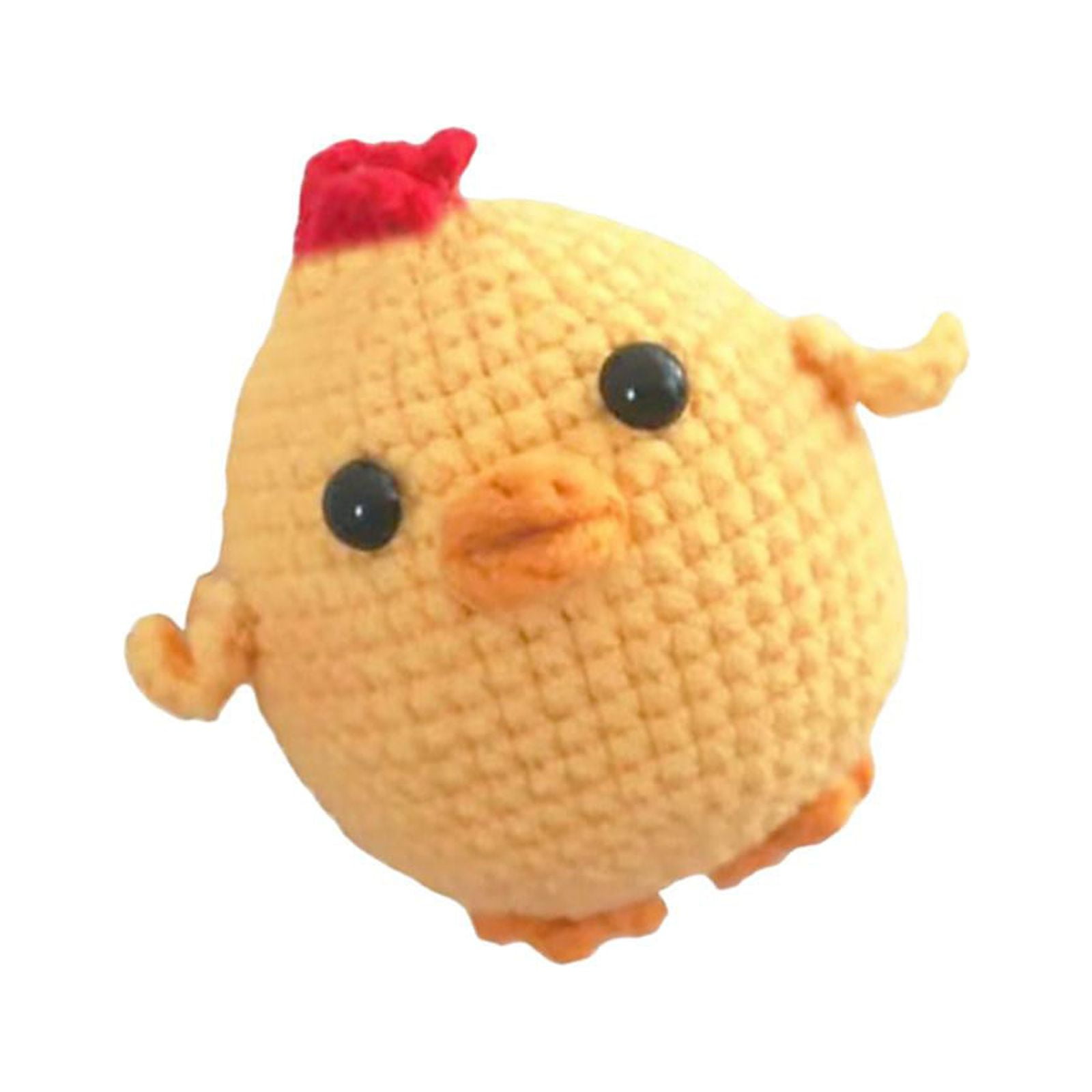 Crochet Set for Beginners, DIY Duck Hand Made Crocheting Crafts Make Your Own Doll Stuffed Toy Decorative for Teens Festival Gift, Size: 7cm-10cm