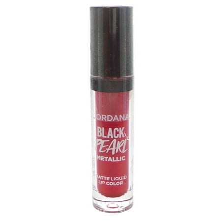 Pearl Matt - JORDANA Limited Edition Black Pearl Metallic Matte Liquid Lip Color - Riveting Red