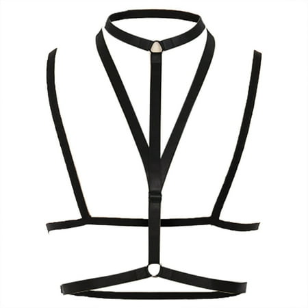 

Bustier Bra Women Out Hollow Strappy Bra Top Bandage Elastic Halter Cage