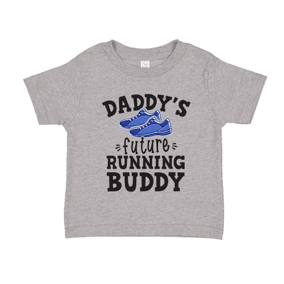 Daddy's Future Running Buddy Toddler T-Shirt 2T Athletic Heather