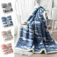 thumbnail image 1 of Ganfancp Manta Decorativa de Felpa Ultra Suave para Sofá Manta de Franela de Terciopelo Cálida y Acogedora para Todas Las Estaciones Manta Cómoda y Ligera para Sofá Cama Ofertas Del Día Sólo En Línea, 1 of 6