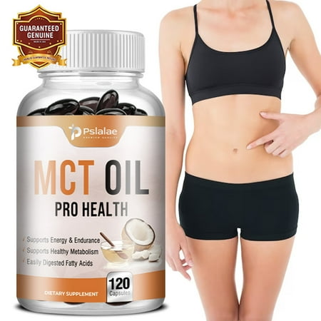 Pslalae MCT Oil Capsules 5704mg -Energy Production,Promotes Metabolism,Digestive Health 120 Capsules