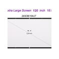 thumbnail image 2 of Bangus 120 inch Indoor & Outdoor Wall Mount Projector Screen, Foldable & Portable with 1 x Projector Screen, White, 120 inch, (New), 1 Count, 2 of 6