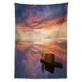 thumbnail image 3 of Ambesonne Fantasy Tablecloth Rectangular Table Cover, Man in Imagine Ship, 60"x90", Multicolor, 3 of 4