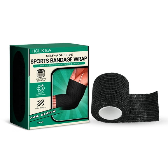 Self-Adhesive Sports Bandage Wrap for Elbow Support - Elastic Anti-Sprain Fitness Bandage