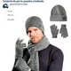 thumbnail image 3 of Juego de Gorro, Bufanda y Guantes de Pantalla Táctil, Bluelander, Unisex, Gris Oscuro, 3 of 5