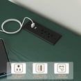 thumbnail image 5 of HLR 25" Mid Century Nightstand, Assembled Wood Bedroom End Table with USB Ports and Outlets, Green, 5 of 12