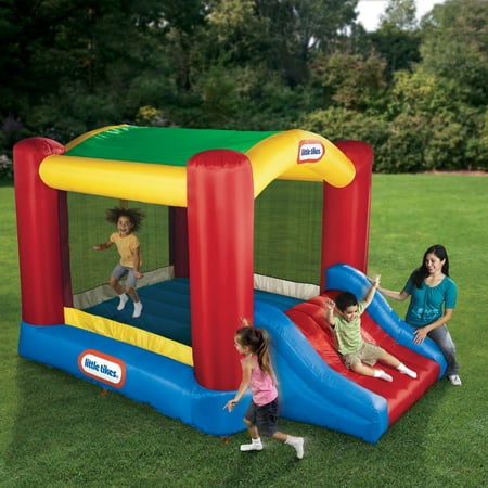 Little Tikes Shady Jump 'n Slide Outdoors Inflatable Bounce House