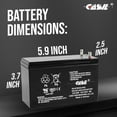 thumbnail image 5 of Casil Battery 12V 9AH SLA Replacement Battery Compatible with Power Patrol SLA1069, 5 of 5
