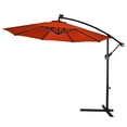 thumbnail image 6 of Gymax 10Ft Patio Solar LED Outdoor Offset Hanging Umbrella w/ 24 Lights Orange, 6 of 10