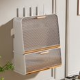 thumbnail image 1 of Wi-Fi Router Shelf Large Capacity Dustproof Visible Design Smooth Edge Simple Appearance Save Space Plastic Wire Cable Storage Case Wi-Fi Router Container Home Supplies, 1 of 8