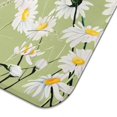 thumbnail image 3 of Daisy Dish Drying Mat for Kitchen Sink Area Microfiber Foldable Absorbent Rack Pad Floral Spring Summer 18x24 Inch, 3 of 5