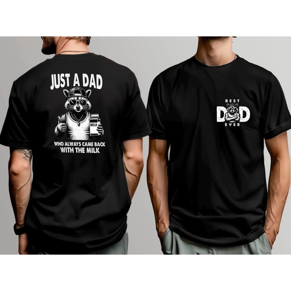 Velto Dad Graphic T-shirt Unique Two Side Father's Day Gift Husband Casual Outfit Fun Style Fullsize S-5XL Shirt