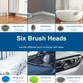 thumbnail image 4 of Electric Spin Scrubber,New Bathroom Cleaner, Power Shower Cleaning Brush with Extendable Handle & 6 Brush Heads, Shower Scrubber for Bathtub Tile Grout Kitchen Window and Floor, 4 of 9