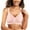 Pink, variant on Women Support Solid Bra Front Buckle Lace Edge Seamless Yoga Sleep Bra for Movement and Comfortable Support M White