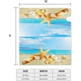 thumbnail image 6 of Coastal Holiday Summer Beach Starfish and Shells Mailbox Magnetic Post Mailbox Cover Garden Decor Outdoor Large 25.5" X 21", 6 of 6