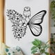 thumbnail image 2 of Murales de pared de hadas de flores, pegatinas de pared con mariposas, pegatinas de pared para niñas Ki, 2 of 5